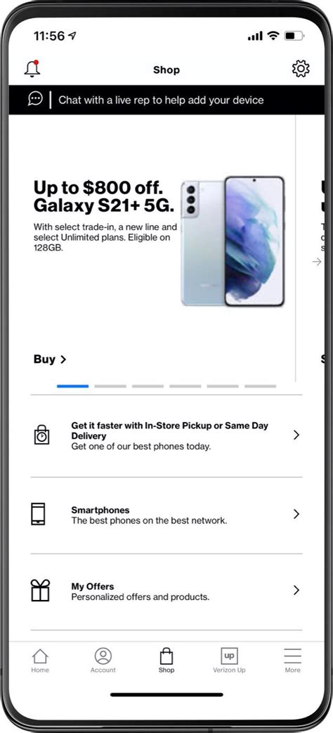 My Verizon App .